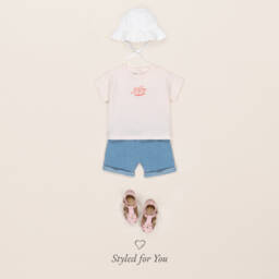 Petit Bateau-Girls Soft Rosy Organic Tee | Childrensalon Outlet