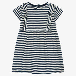 Petit Bateau-Платье в бело-синюю полоску | Childrensalon Outlet
