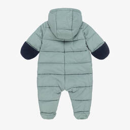 Petit Bateau-Зеленый утепленный зимний комбинезон | Childrensalon Outlet