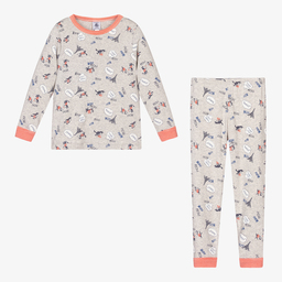 Petit Bateau-Серая пижама из органического хлопка | Childrensalon Outlet