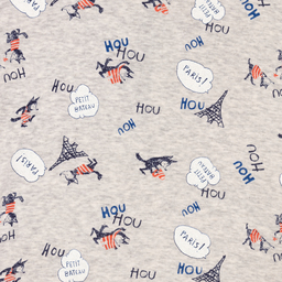 Petit Bateau-Серая пижама из органического хлопка | Childrensalon Outlet