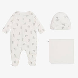 Petit Bateau-Кремовый комплект из органического хлопка | Childrensalon Outlet