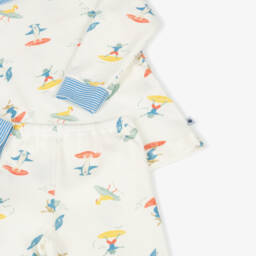 Petit Bateau-Ivory Shark Adventure Sleep Set | Childrensalon Outlet