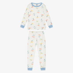 Petit Bateau-Ivory Shark Adventure Sleep Set | Childrensalon Outlet