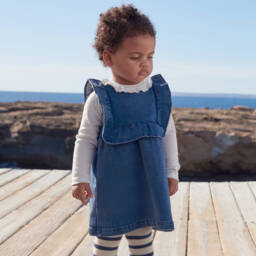 Petit Bateau-Платье из мягкого денима для девочек | Childrensalon Outlet