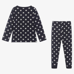 Petit Bateau-Синяя пижама из органического хлопка со звездочками | Childrensalon Outlet