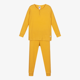 Petit Bateau-Yellow Ribbed Pyjamas | Childrensalon Outlet
