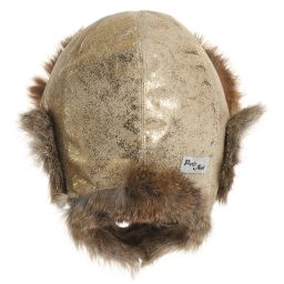 Petit Nord-قبعة جلد وفراء لون ذهبي | Childrensalon Outlet