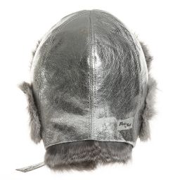 Petit Nord-قبعة جلد وفراء لون فضّي | Childrensalon Outlet