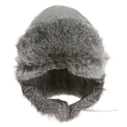 Petit Nord-قبعة جلد وفراء لون فضّي | Childrensalon Outlet