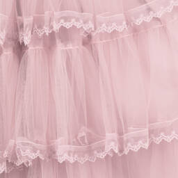 Petite Amalie-Girls Ankle-Length Pink Tulle Gown | Childrensalon Outlet