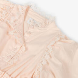 Petite Amalie-فستان دانتيل وقطن وردي للبنات | Childrensalon Outlet