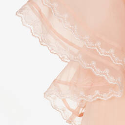 Petite Amalie-Girls Coral Pink Organza Dress | Childrensalon Outlet