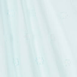 Petite Amalie-Girls Daisy-Embellished Blue Cotton Dress | Childrensalon Outlet