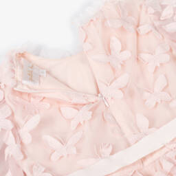 Petite Amalie-Girls Dreamy Pink Voile Frock | Childrensalon Outlet
