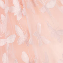 Petite Amalie-Girls Dreamy Pink Voile Frock | Childrensalon Outlet