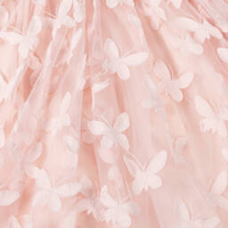 Petite Amalie-Girls Dreamy Pink Voile Frock | Childrensalon Outlet