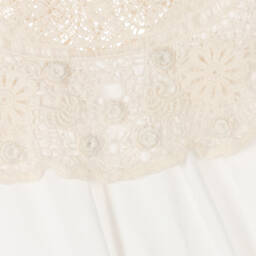 Petite Amalie-Girls Elegant Ivory Lace Dress | Childrensalon Outlet