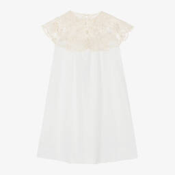 Petite Amalie-Girls Elegant Ivory Lace Dress | Childrensalon Outlet