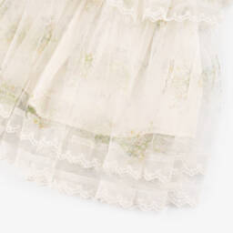 Petite Amalie-Girls Elegant White Tulle Gown | Childrensalon Outlet
