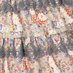 Petite Amalie-Girls Multicoloured Floral Cotton Dress | Childrensalon Outlet