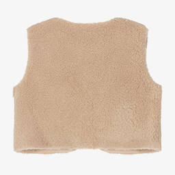 Petite Amalie-Girls Pink Embroidered Floral Gilet | Childrensalon Outlet