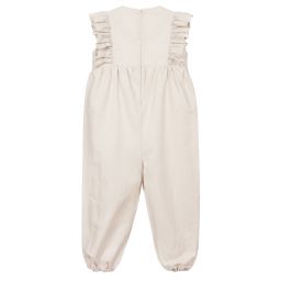 Phi Clothing-Beige Linen Jumpsuit | Childrensalon Outlet