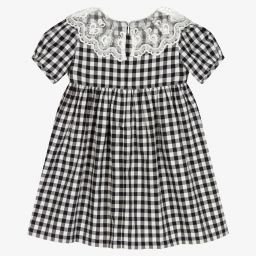 Phi Clothing-Black & White Gingham Dress | Childrensalon Outlet