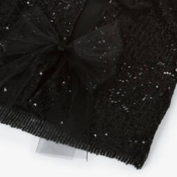 Phi Clothing-Girls Black Sequin Tie Jacket | Childrensalon Outlet