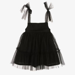 Phi Clothing-Girls Black Tulle Dress | Childrensalon Outlet