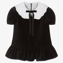 Phi Clothing-Girls Black Velvet Dress | Childrensalon Outlet
