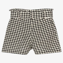 Phi Clothing-Girls Black & White Shorts | Childrensalon Outlet
