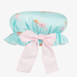 Phi Clothing-قبعة أطفال بناتي قطن لون أزرق وزهري | Childrensalon Outlet