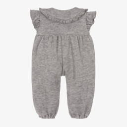 في كلودينغ-جمبسوت بفيونكة فيسكوز محبوك لون رمادي | Childrensalon Outlet