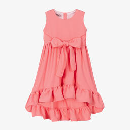 Phi Clothing-Girls Coral Pink Dress | Childrensalon Outlet