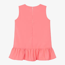 Phi Clothing-Girls Coral Pink Sleeveless Dress | Childrensalon Outlet