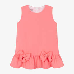 Phi Clothing-Girls Coral Pink Sleeveless Dress | Childrensalon Outlet