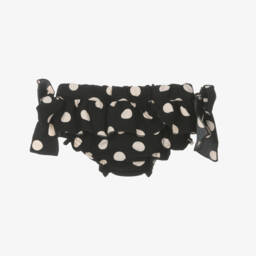 Phi Clothing-Girls Ebony Spotty Frill Pants | Childrensalon Outlet