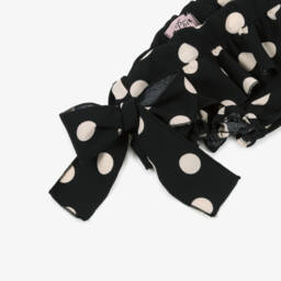 Phi Clothing-Girls Ebony Spotty Frill Pants | Childrensalon Outlet