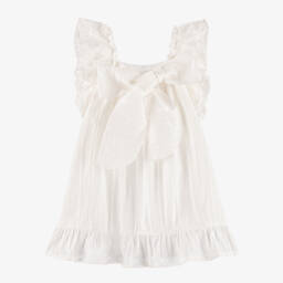 Phi Clothing-Элегантное кремовое кружевное платье для девочек | Childrensalon Outlet