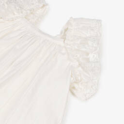 Phi Clothing-Элегантное кремовое кружевное платье для девочек | Childrensalon Outlet
