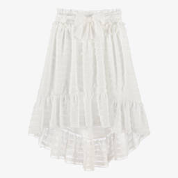 Phi Clothing-تنورة بيضاء أنيقة للبنات | Childrensalon Outlet