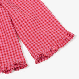Phi Clothing-Girls Gingham Pink Trousers Delight | Childrensalon Outlet