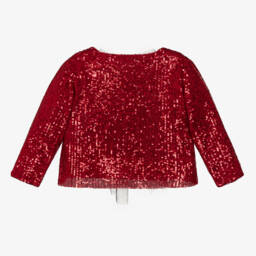 Phi Clothing-Girls Glittering Red Jacket | Childrensalon Outlet