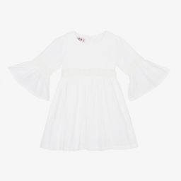 في كلودينغ-فستان قطن لون عاجي | Childrensalon Outlet