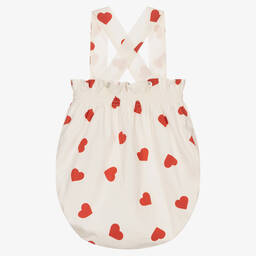 Phi Clothing-Girls Ivory & Red Heart Shortie | Childrensalon Outlet