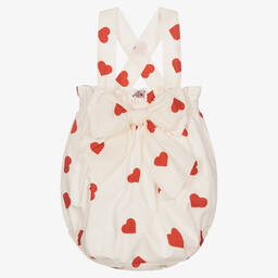 Phi Clothing-Girls Ivory & Red Heart Shortie | Childrensalon Outlet