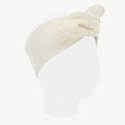 Phi Clothing-Girls Ivory Velvet Headband | Childrensalon Outlet