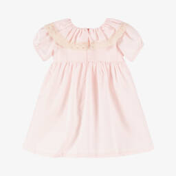 Phi Clothing-Girls Linen-Cotton Rose Dress | Childrensalon Outlet