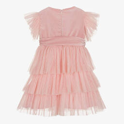 Phi Clothing-Girls Pale Pink Tulle Dress | Childrensalon Outlet